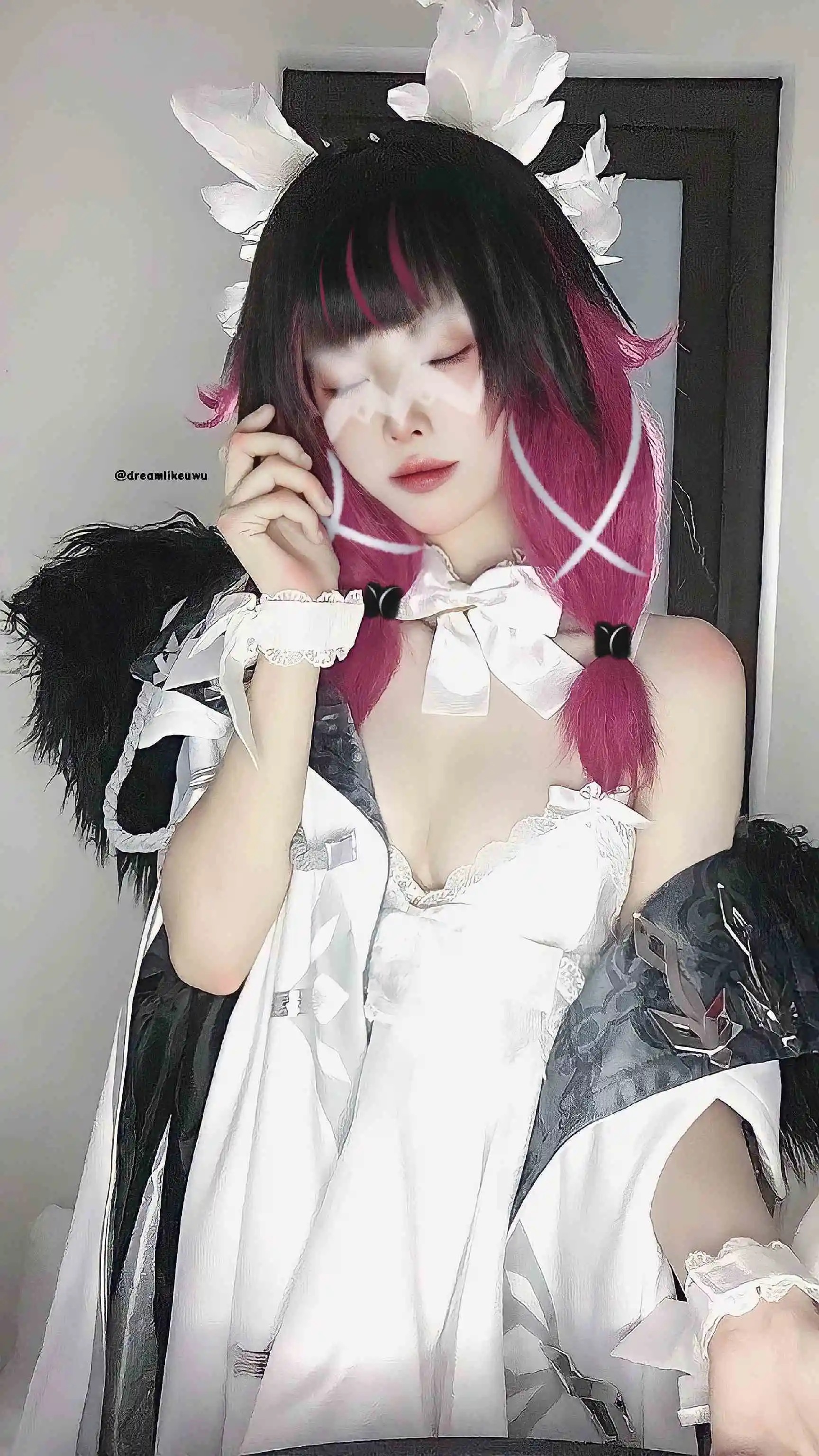 DreamlikeUwU cosplay Columbina - Genshin Impact (15)(jpg).webp