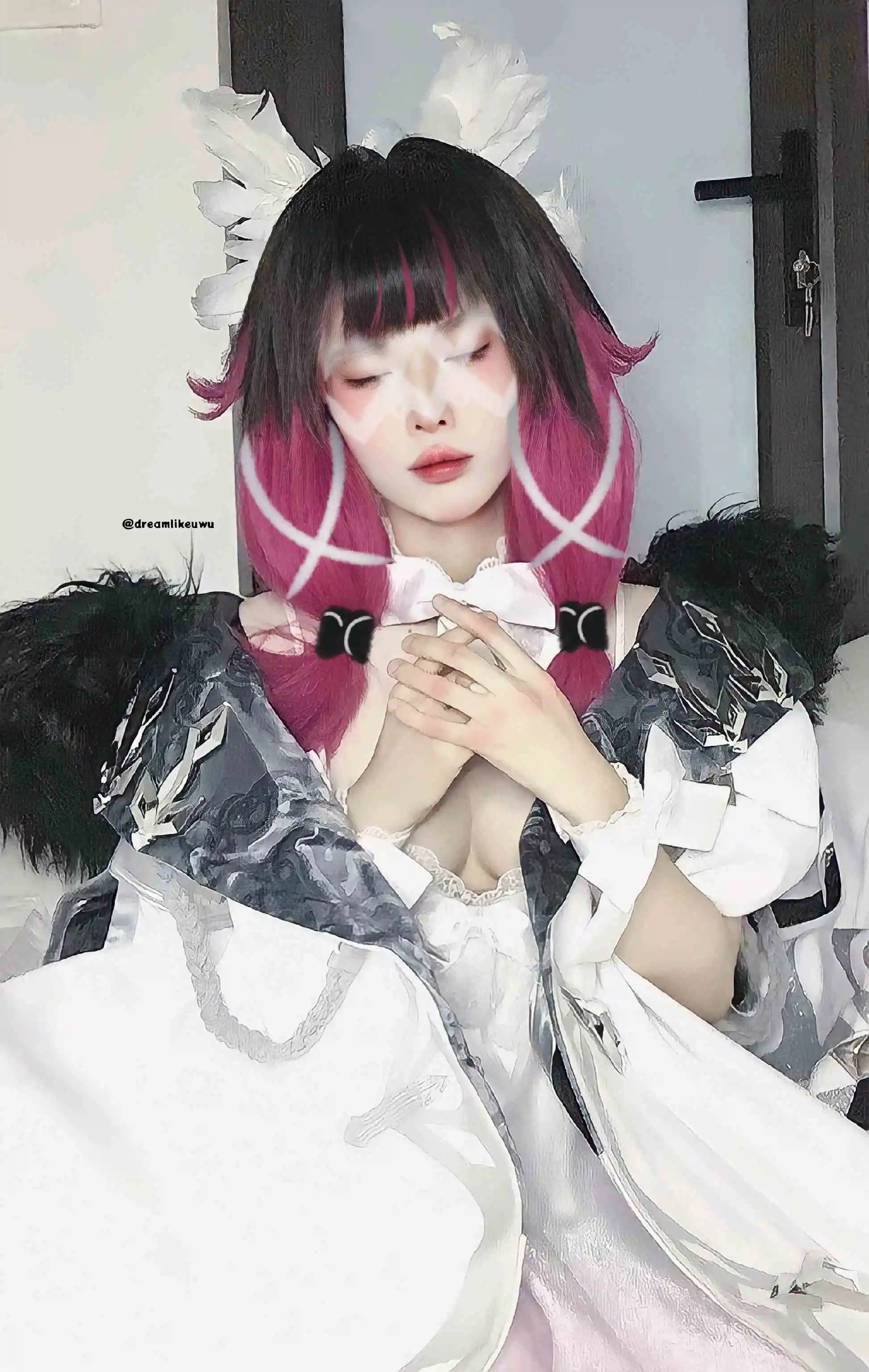 DreamlikeUwU cosplay Columbina - Genshin Impact (8)(jpg).webp