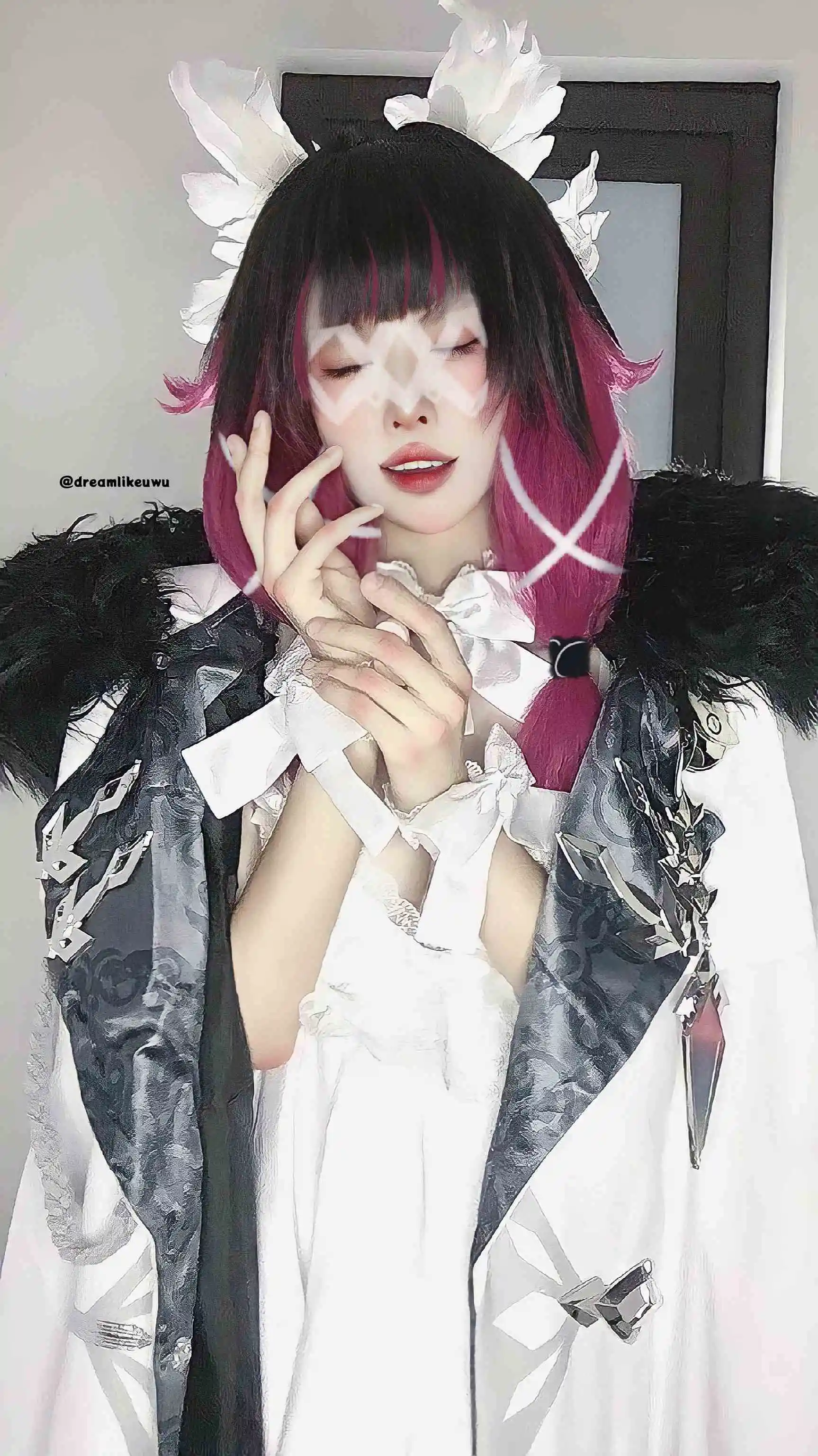 DreamlikeUwU cosplay Columbina - Genshin Impact (29)(png).webp