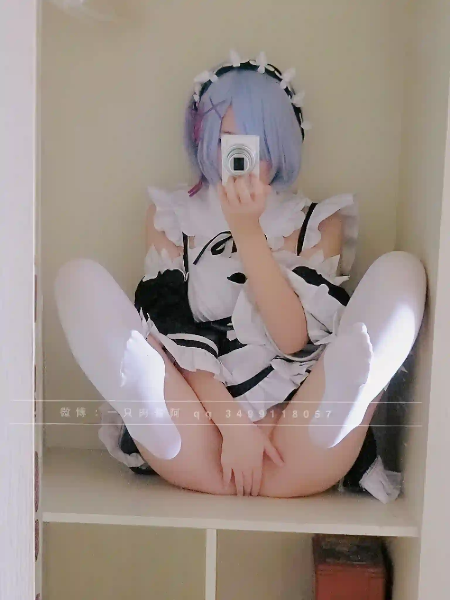 一只肉酱阿 (roujiangdajiba) cosplay Rem - ReZero (23).webp