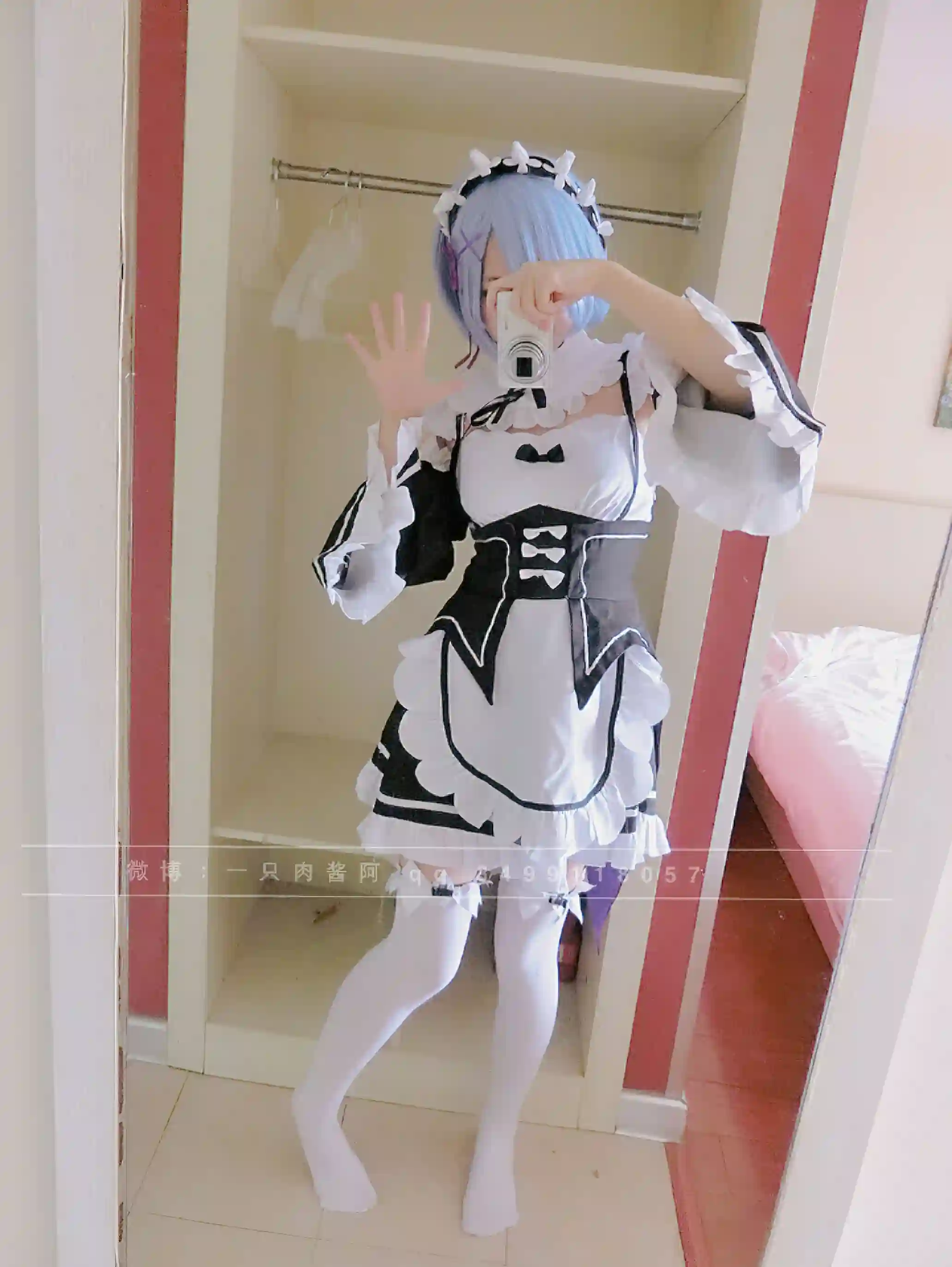 一只肉酱阿 (roujiangdajiba) cosplay Rem - ReZero (29).webp