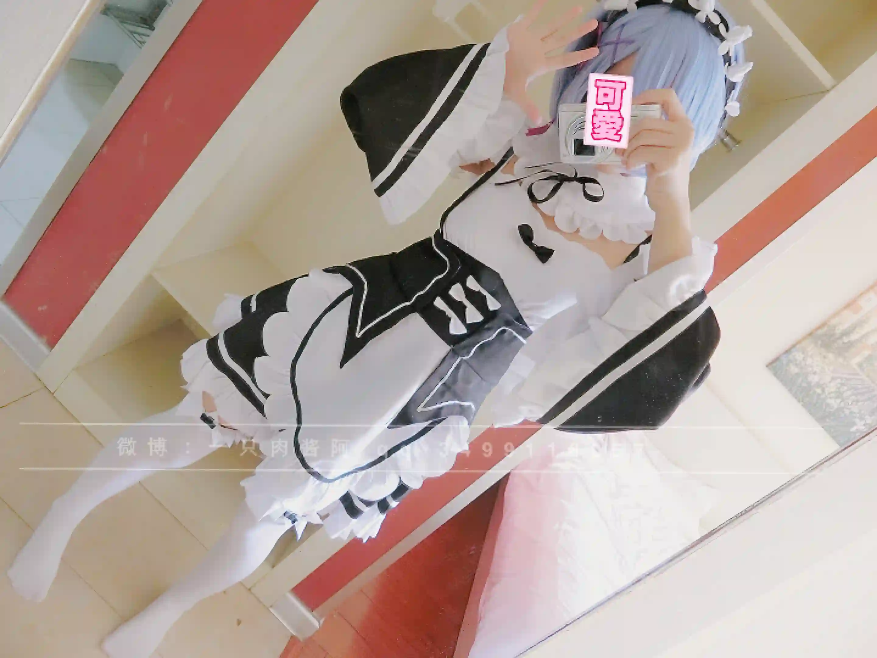 一只肉酱阿 (roujiangdajiba) cosplay Rem - ReZero (68).webp
