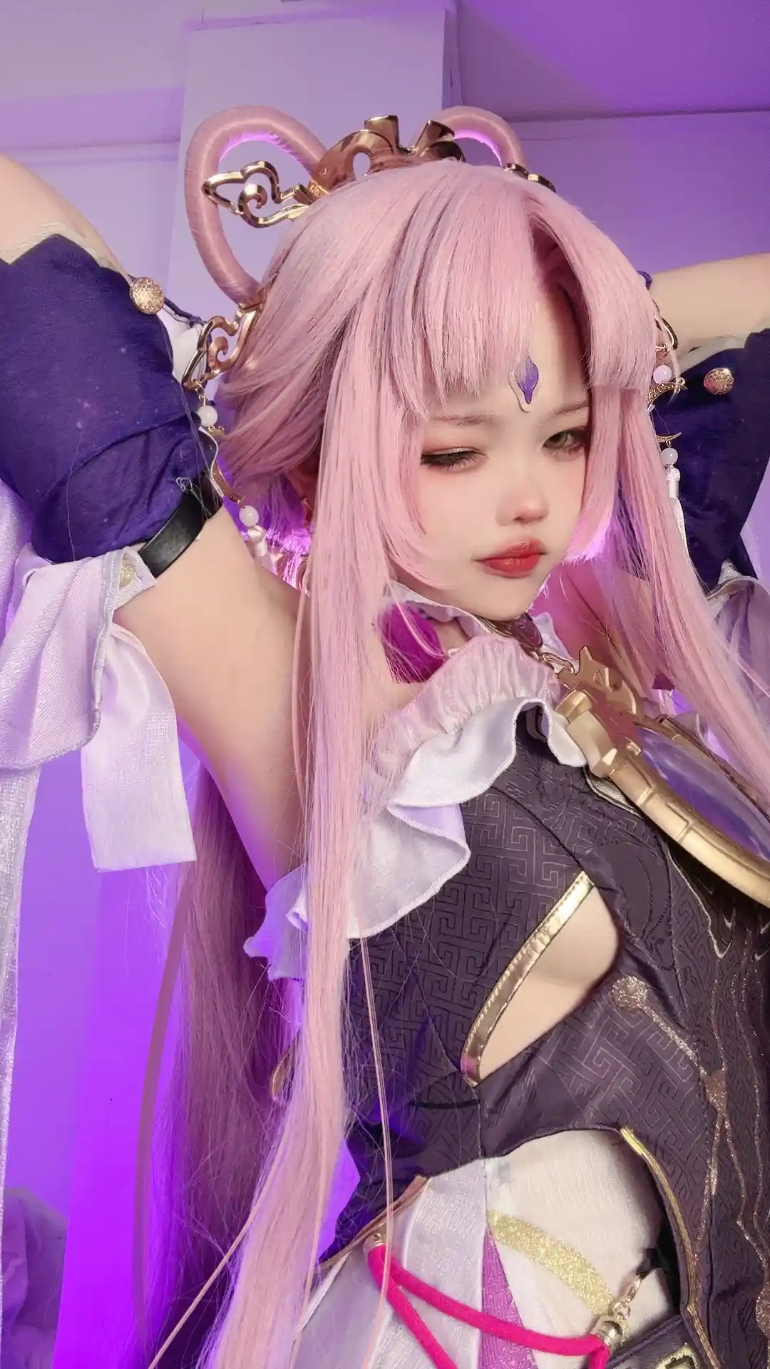 小瑶幺幺 (xiaoyaoyaoyao12) cosplay Fu Xuan - HonkaiStar Rail (12).webp