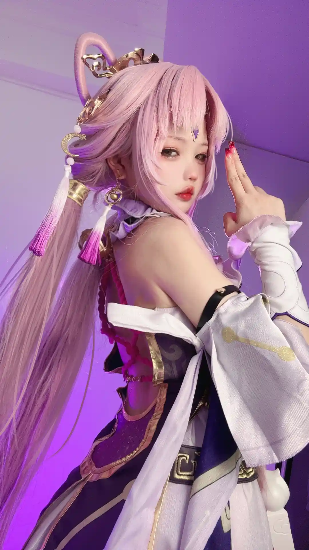 小瑶幺幺 (xiaoyaoyaoyao12) cosplay Fu Xuan - HonkaiStar Rail (6).webp