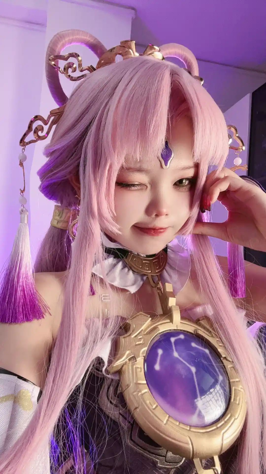 小瑶幺幺 (xiaoyaoyaoyao12) cosplay Fu Xuan - HonkaiStar Rail (17).webp