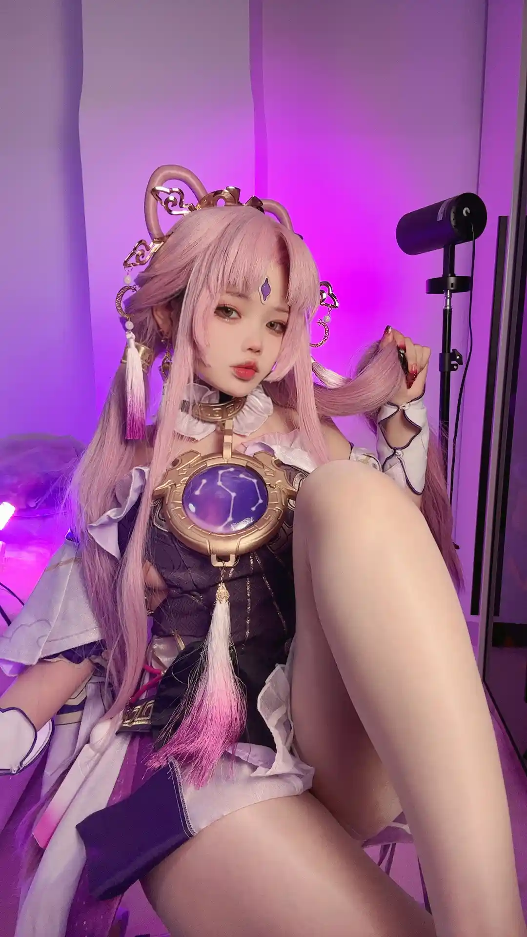 小瑶幺幺 (xiaoyaoyaoyao12) cosplay Fu Xuan - HonkaiStar Rail (21).webp