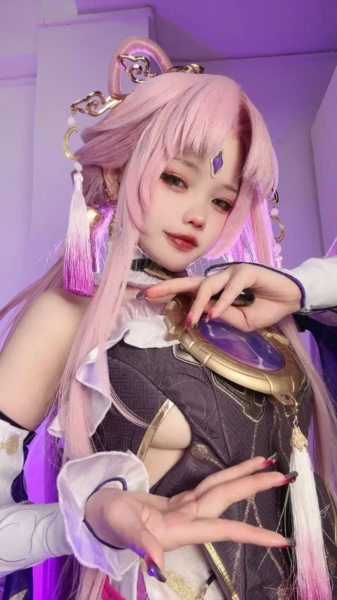 小瑶幺幺 (xiaoyaoyaoyao12) cosplay Fu Xuan - HonkaiStar Rail (7).webp
