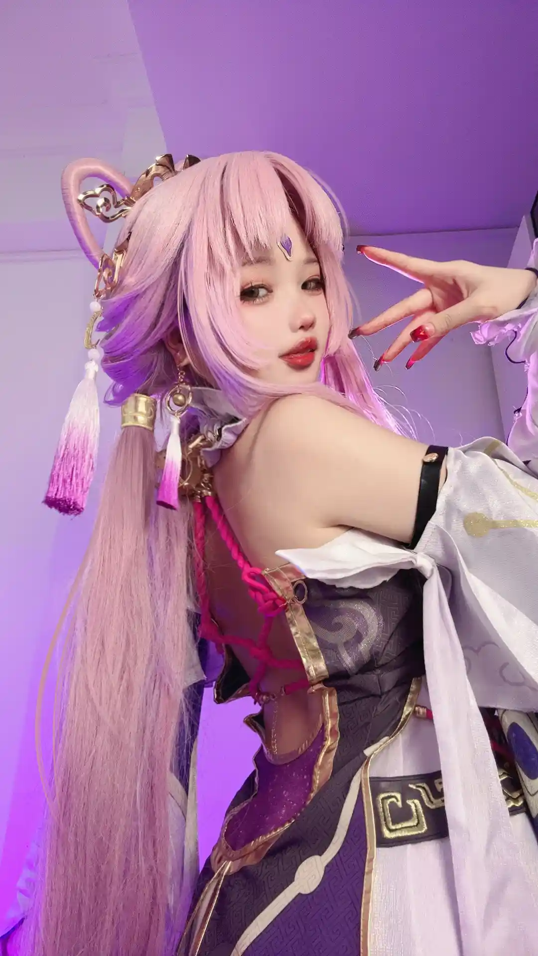 小瑶幺幺 (xiaoyaoyaoyao12) cosplay Fu Xuan - HonkaiStar Rail (9).webp