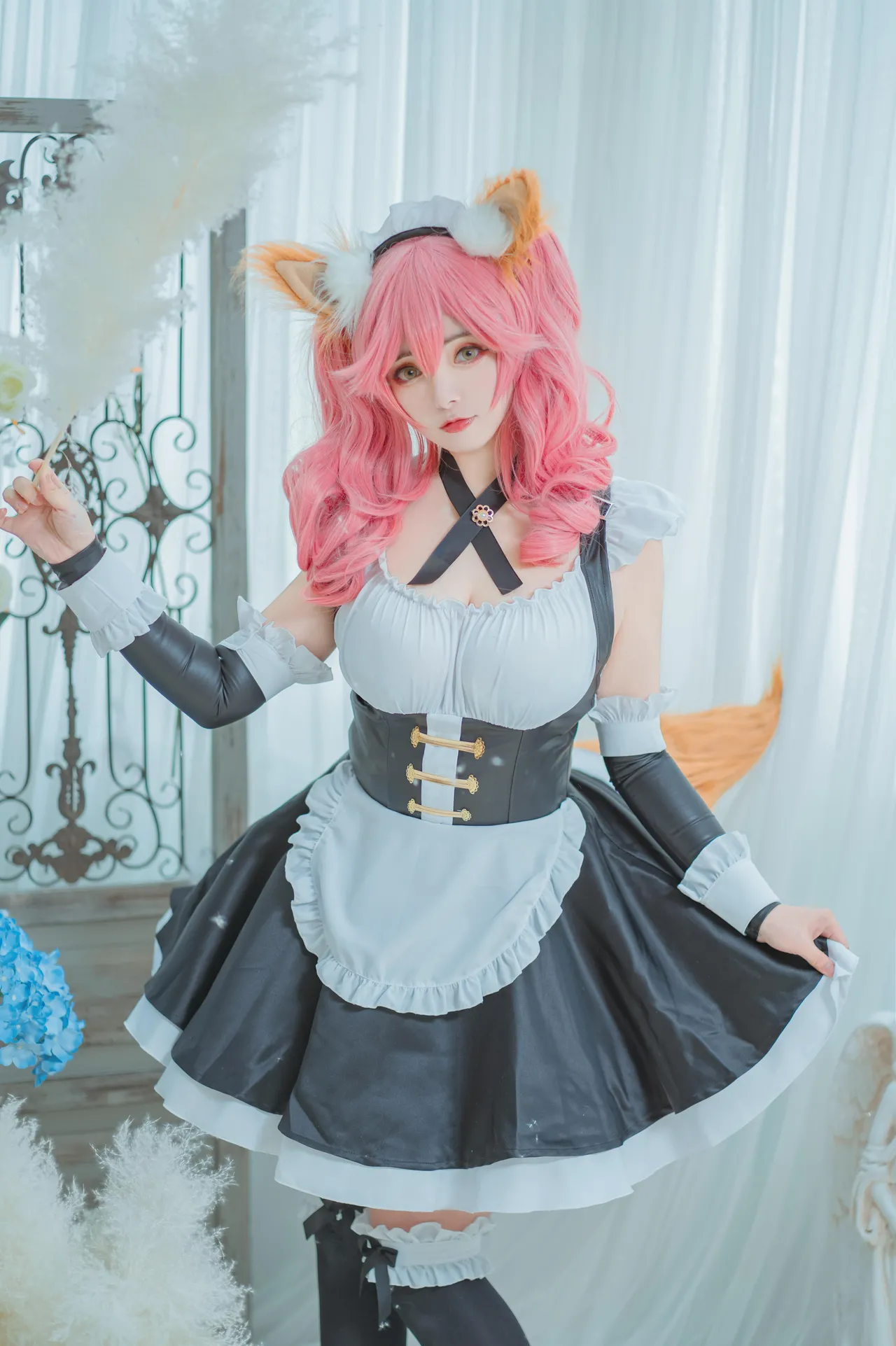 斯文文文文 – FATEGRAND ORDER玉藻前FATE」COS兽耳双马尾